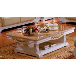 R308S LONG COFFEE TABLE CHINESE MARBLE WITH JADE
