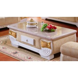 R308S LONG COFFEE TABLE CHINESE MARBLE WITH JADE